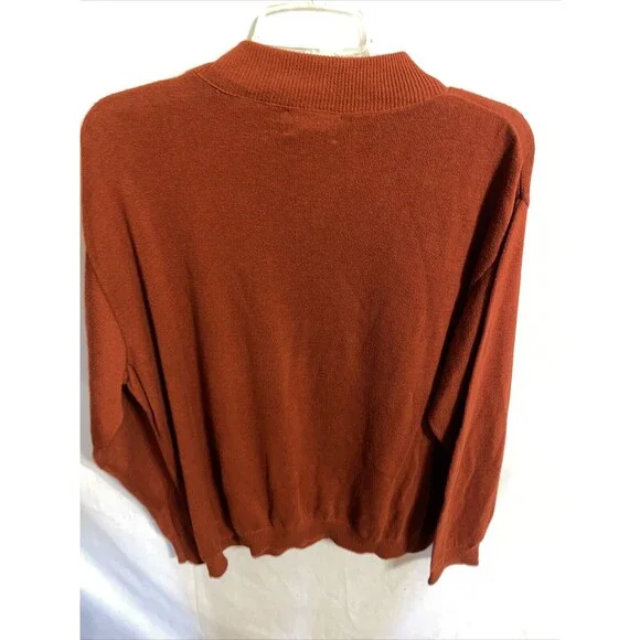 Pendleton Pullover Sweater Men’s Size 2X Rust Red Long Sleeve Crewneck Cotton
